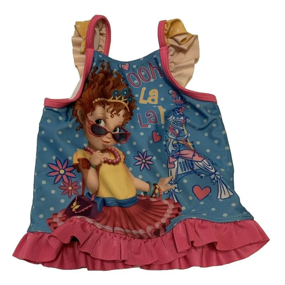 Disney Fancy Nancy 1PC Top Only Swimsuit Girl Size 2T